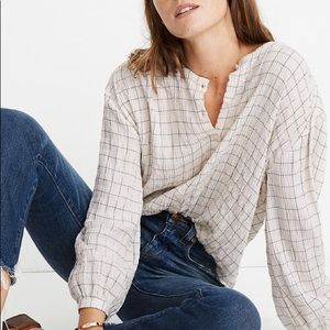 Madewell Meadow Shirt in Windowpane